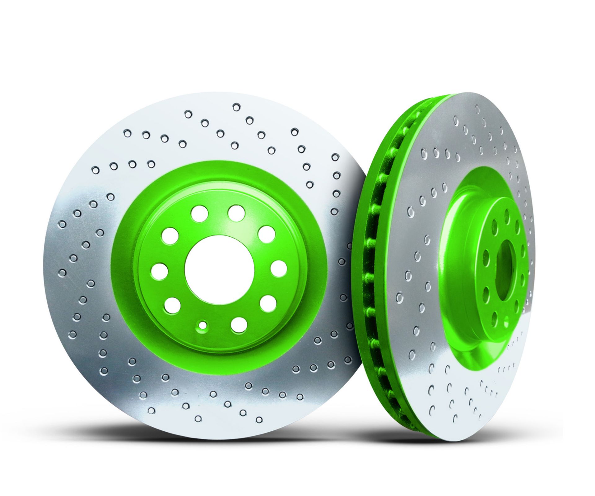 Picture of 2011 Dodge Durango Citadel XBRAKES SMART SLOT KRYPTONITE GREEN Rear Rotor X11091269E